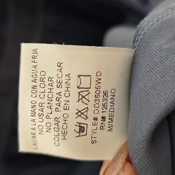 Windsor Medium Free Spirit Halter Backless Blue Ruffled Tiered Sundress - Picture 8 of 10